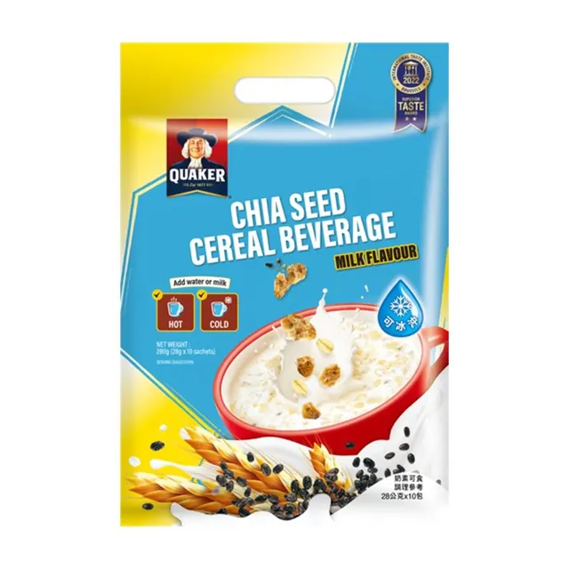 Quaker Chia Seed Cereal Milk 28gx10