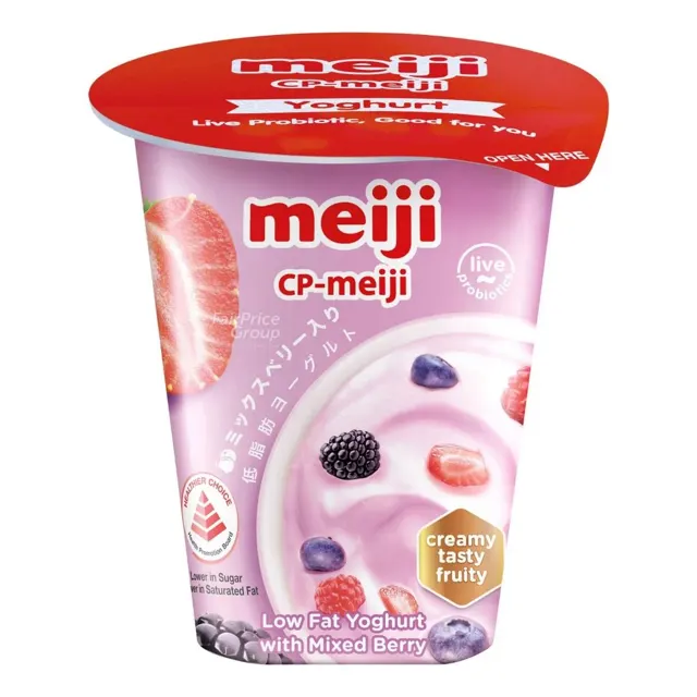 Meiji Low Fat Yog Mixberries 135g