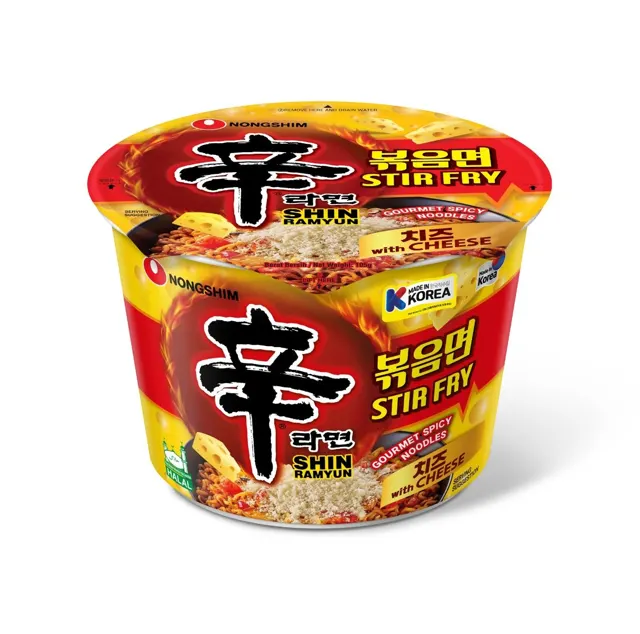 Nongshim Stir Fry Cheese Ramyun Bwl 105g