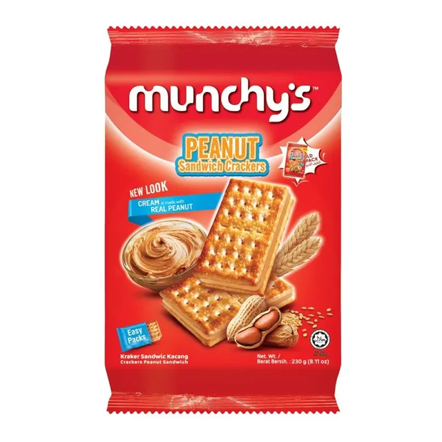 Munchys Crackers Peanut Sandwich 230g