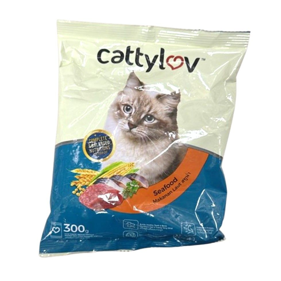 Cattyluv Dry Cat Food Seafood 300g