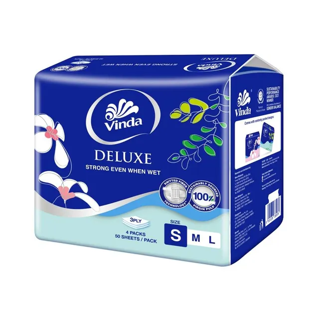 Vinda Deluxe Ft Softpack 3ply 4×50s