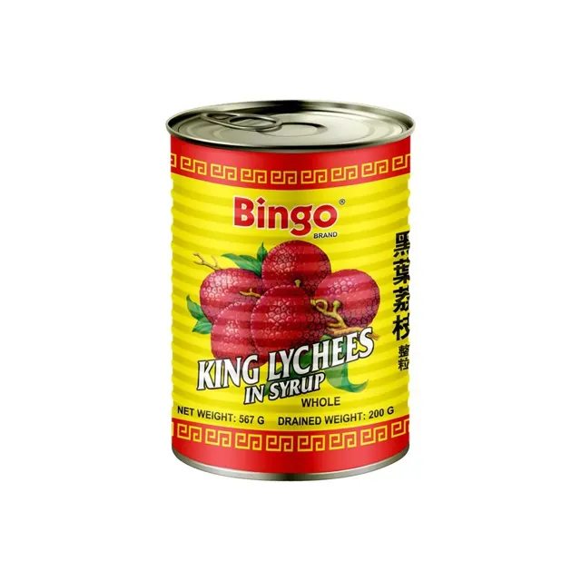 Bingo Canned King Lychee In Syrup 567g