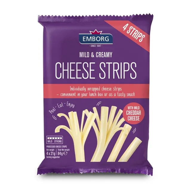 Emborg Cheese Strips 10 X 84g
