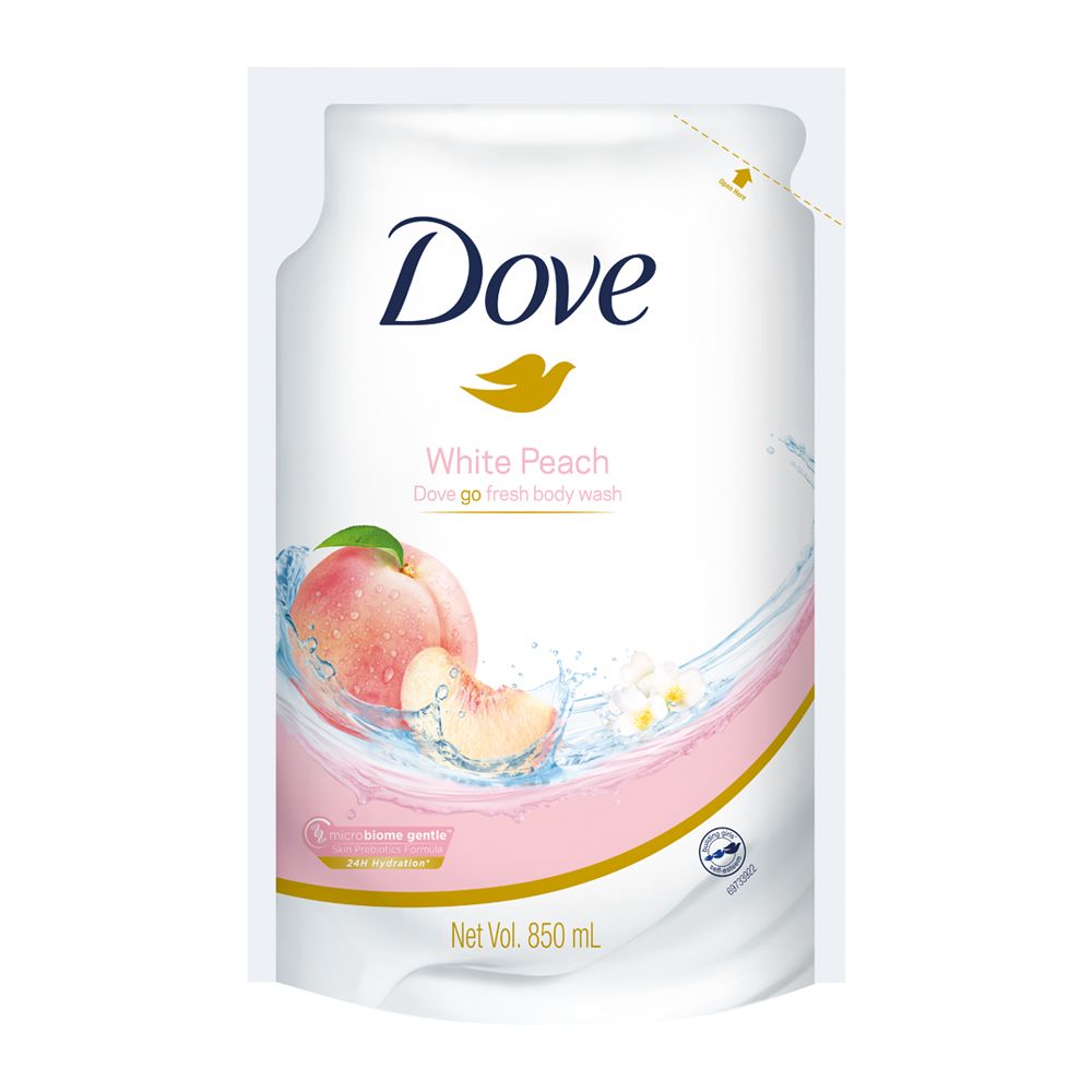 Dove Bw White Peach Refill 850ml