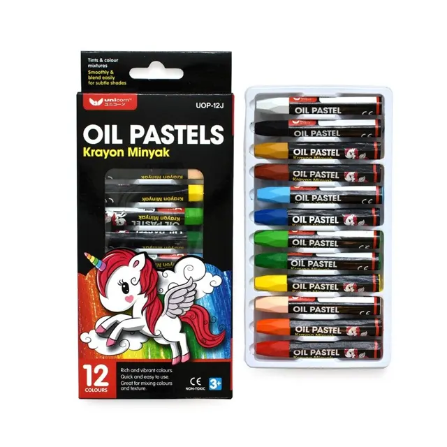 Unicorn Oil Pastel 12c Uop-12j
