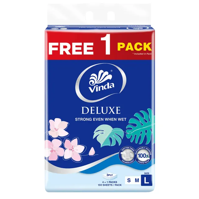 Vinda Deluxe Ft Softpack 3ply Xs 4×100s