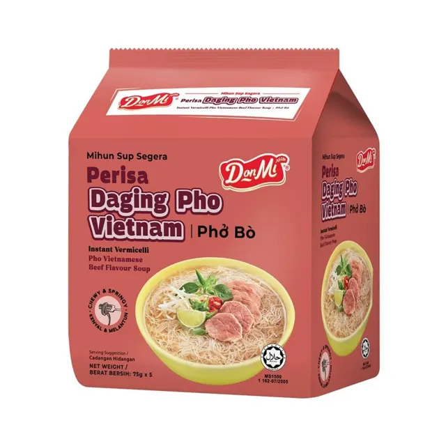 Donmi Instant Pho Viet Beef Soup 5×75g