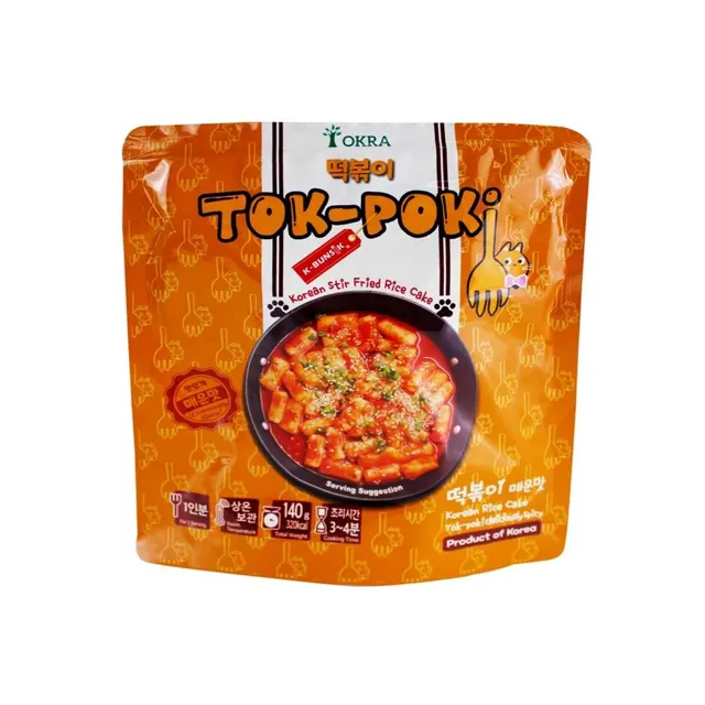 Okra Tok-Poki Korea Rice Cake-Mild 14og