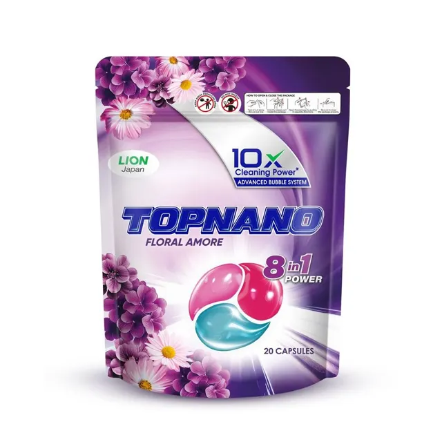 Topnano Floral Amore Rf Caps 8in1 20PCS
