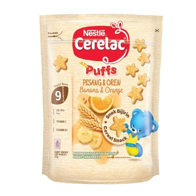 Nestle Cerelac Puffs Banana Orange 50g