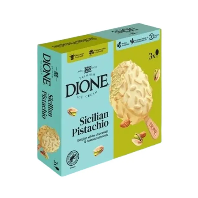 Dione Pistachio Ice Cream Sticks 4×90ml