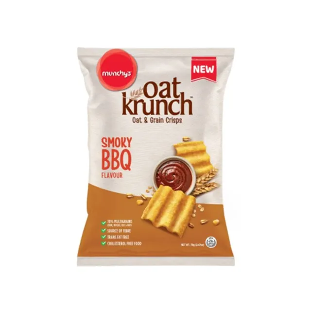 Oat Krunch Oat Grain Crisps S.bbq 70g