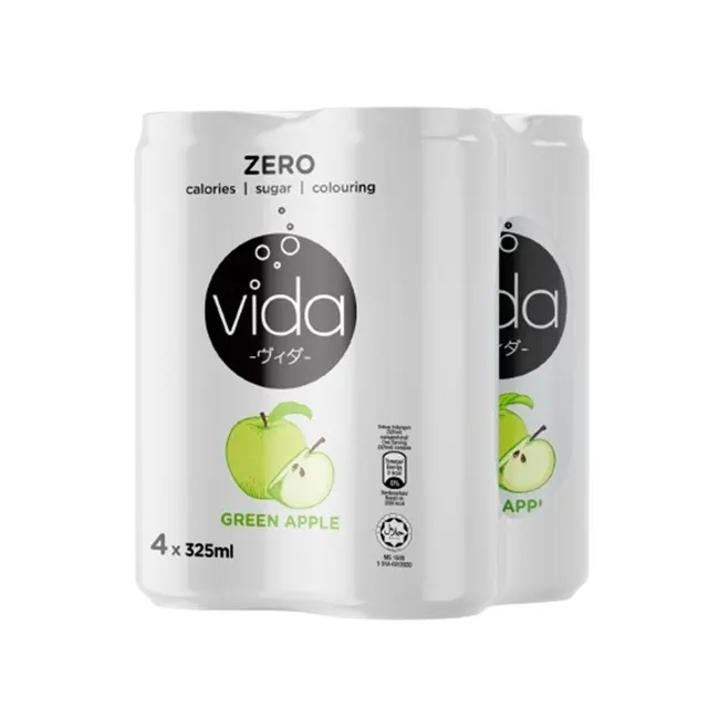 Vida Zero Green Apple 325mlx4