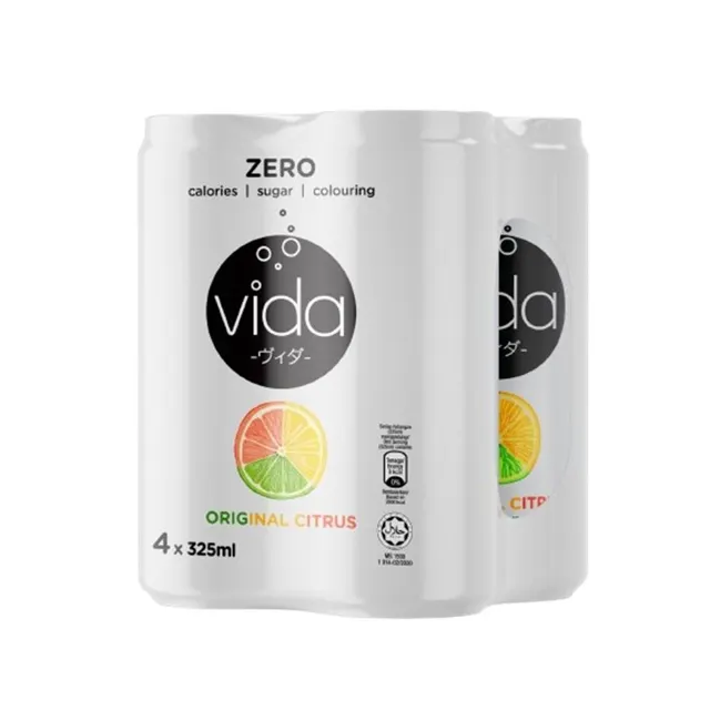 Vida Zero Original Citrus 325mlx4