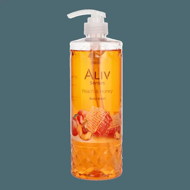 Aliv Body Wash 900ml Peach+honey