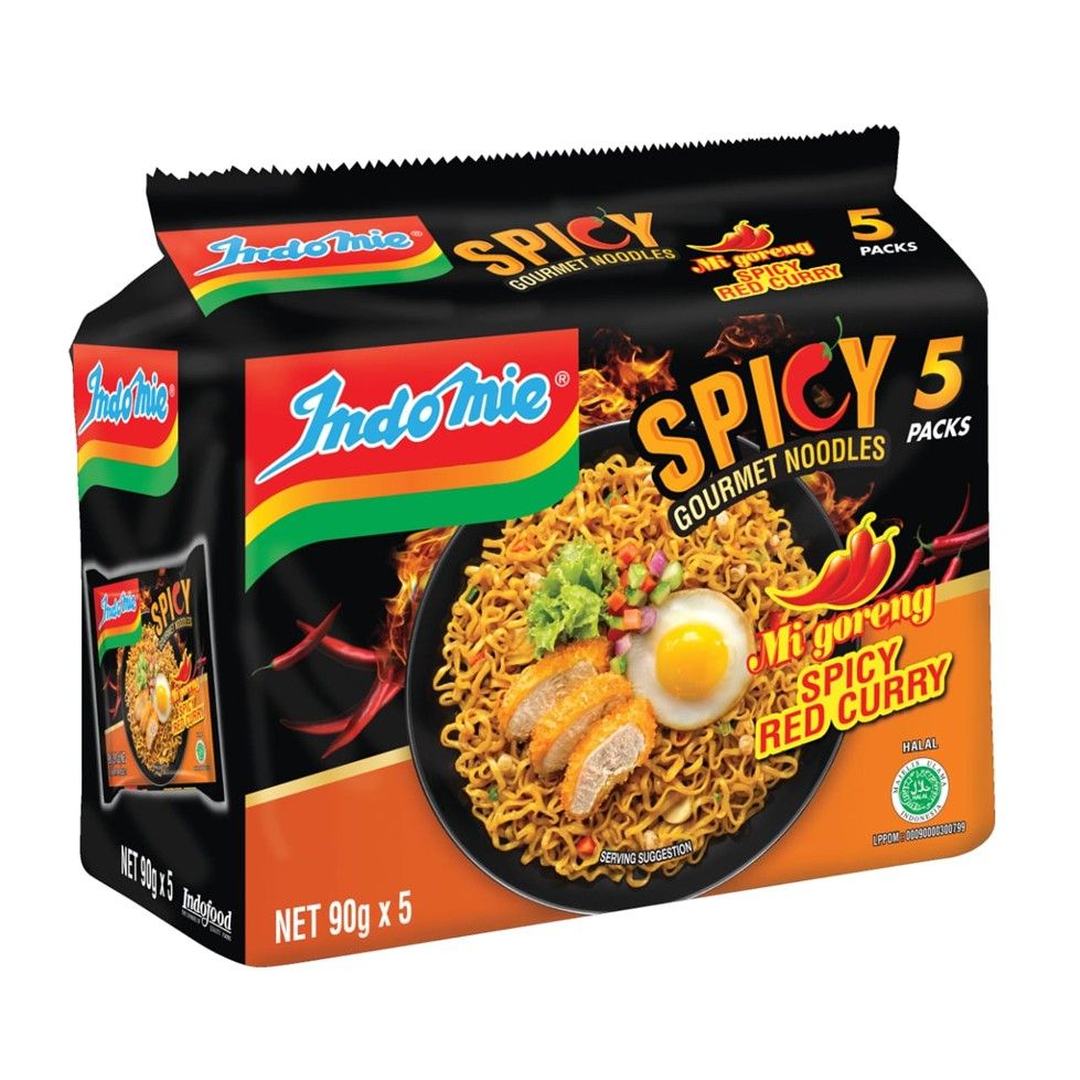 Indomie Mi Goreng Spicy Red Curry 5×90g