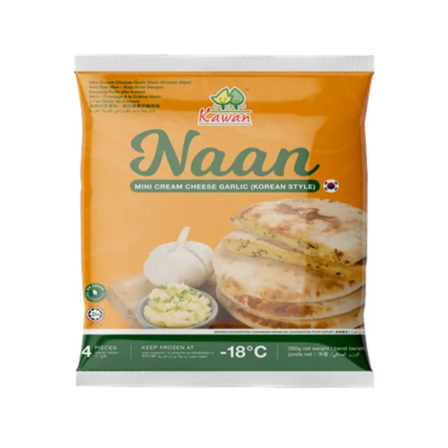 Kawan Mini Cream Cheese Garlic Naan 260g