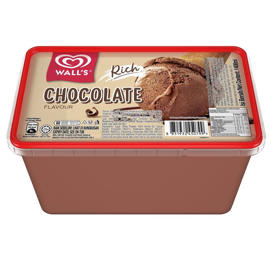 Walls Rich Chocolate 1.4L