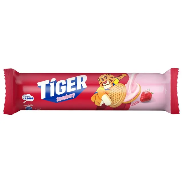 Tiger Golden Sandwich Strawberry 105g