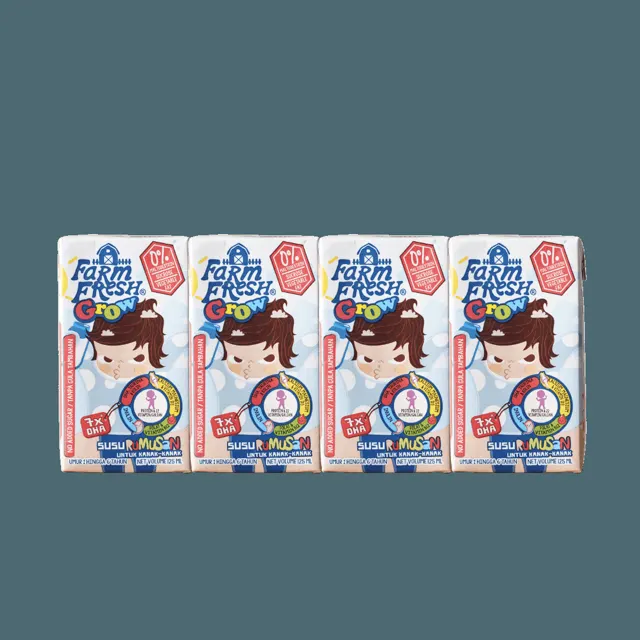 Farm Fresh Grow Milk UHT 125mlx4