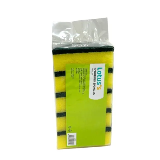 Lotuss Yellow Scouring Sponge 5S Lc53