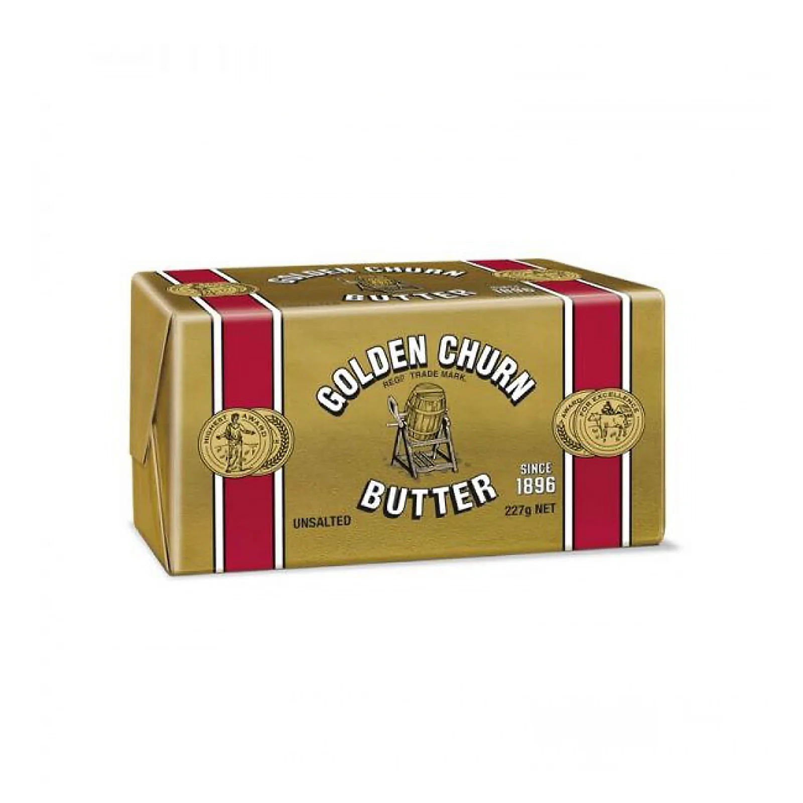 Golden Churn Foiled Unsalted Butter 227g