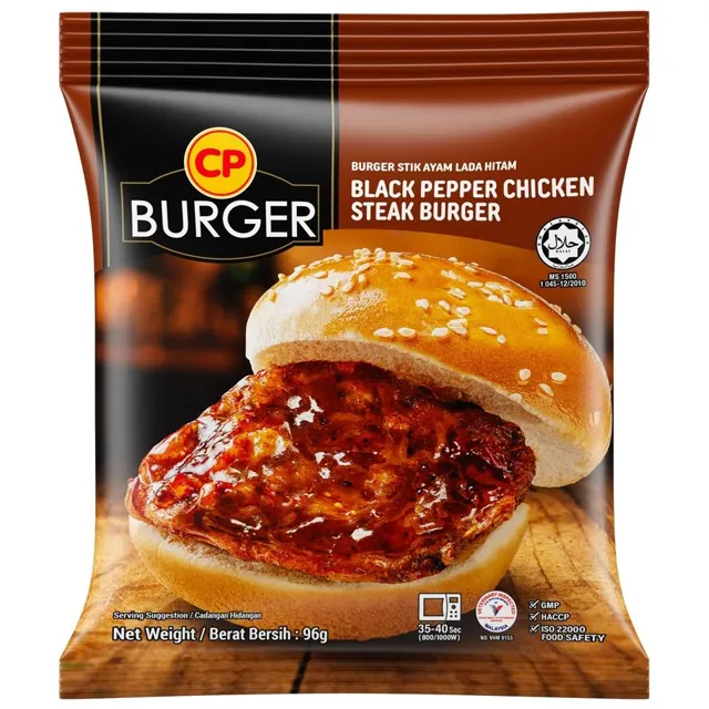 Cp Blackpepper Chicken Steak Burger 96g