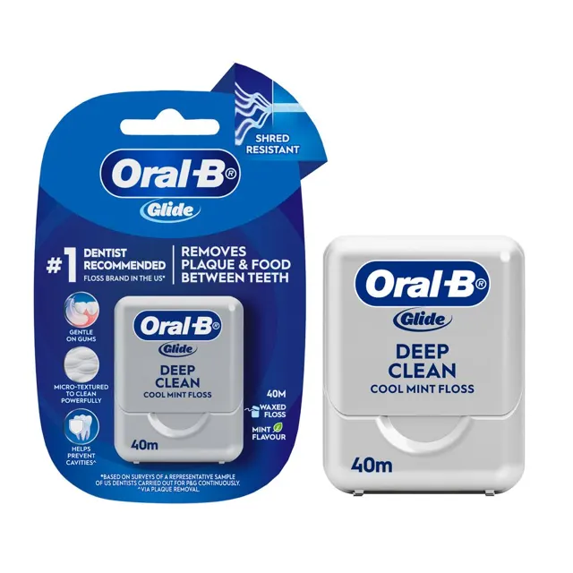 Oral B Glide Cft Plus Mint Floss 40m