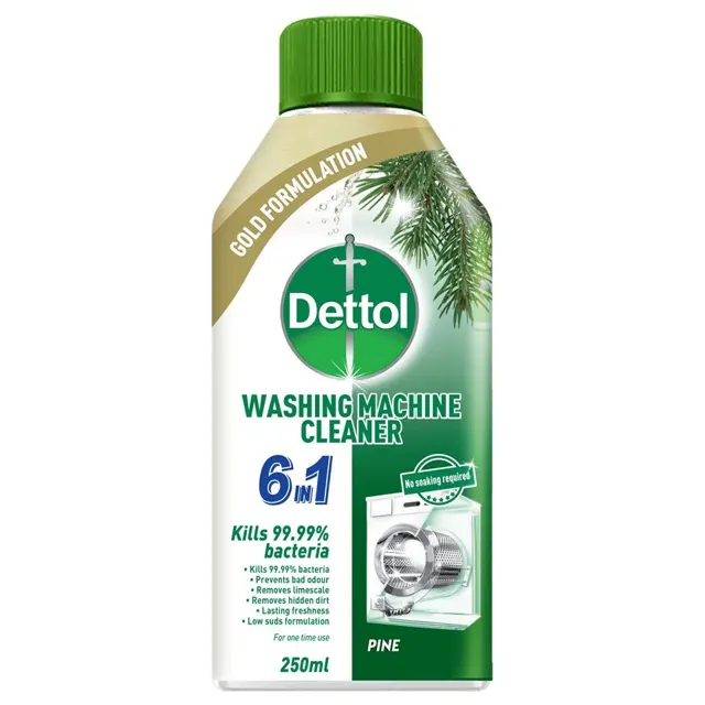 Dettol 6 In 1 Pine Washing Machine Cleaner 250ml