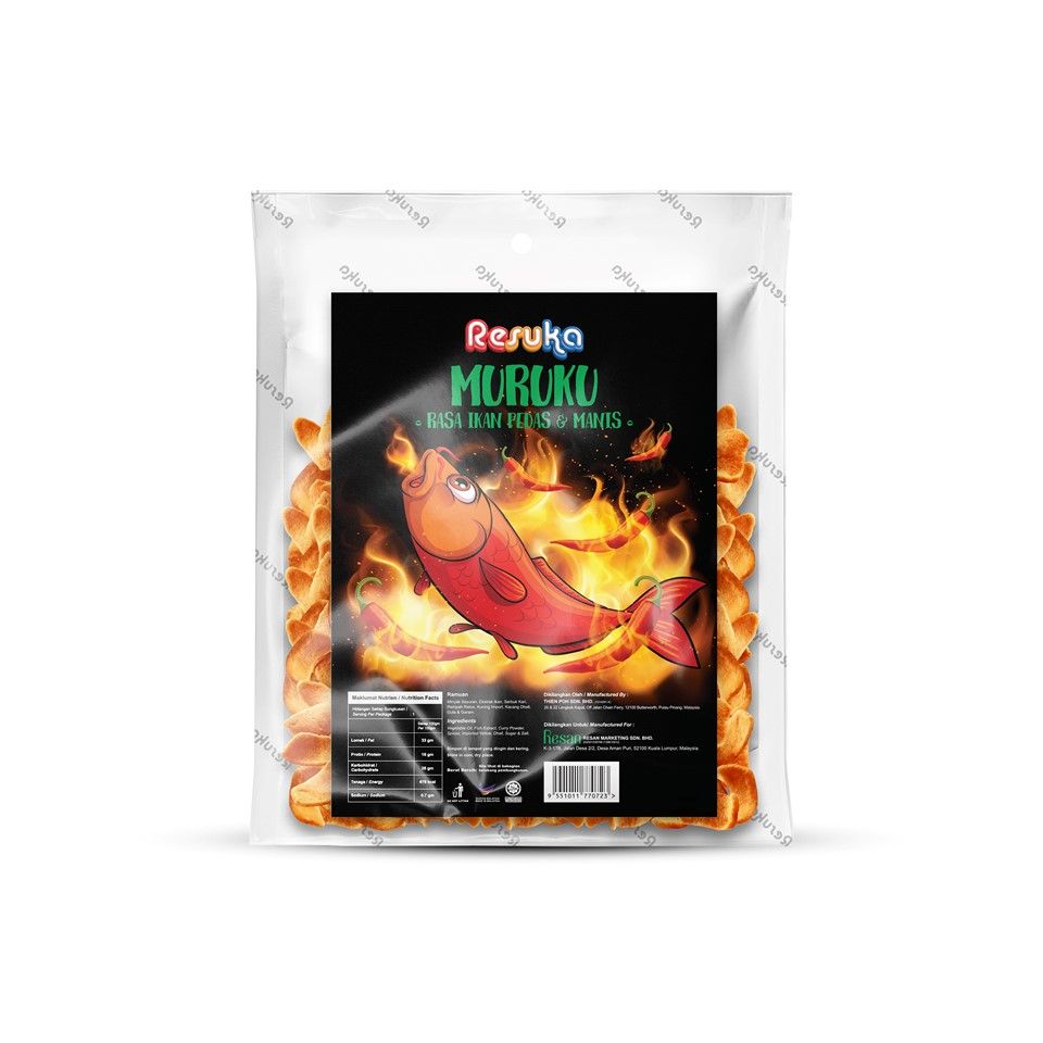 Resuka Muruku Ikan Pedas N Manis 10g X16