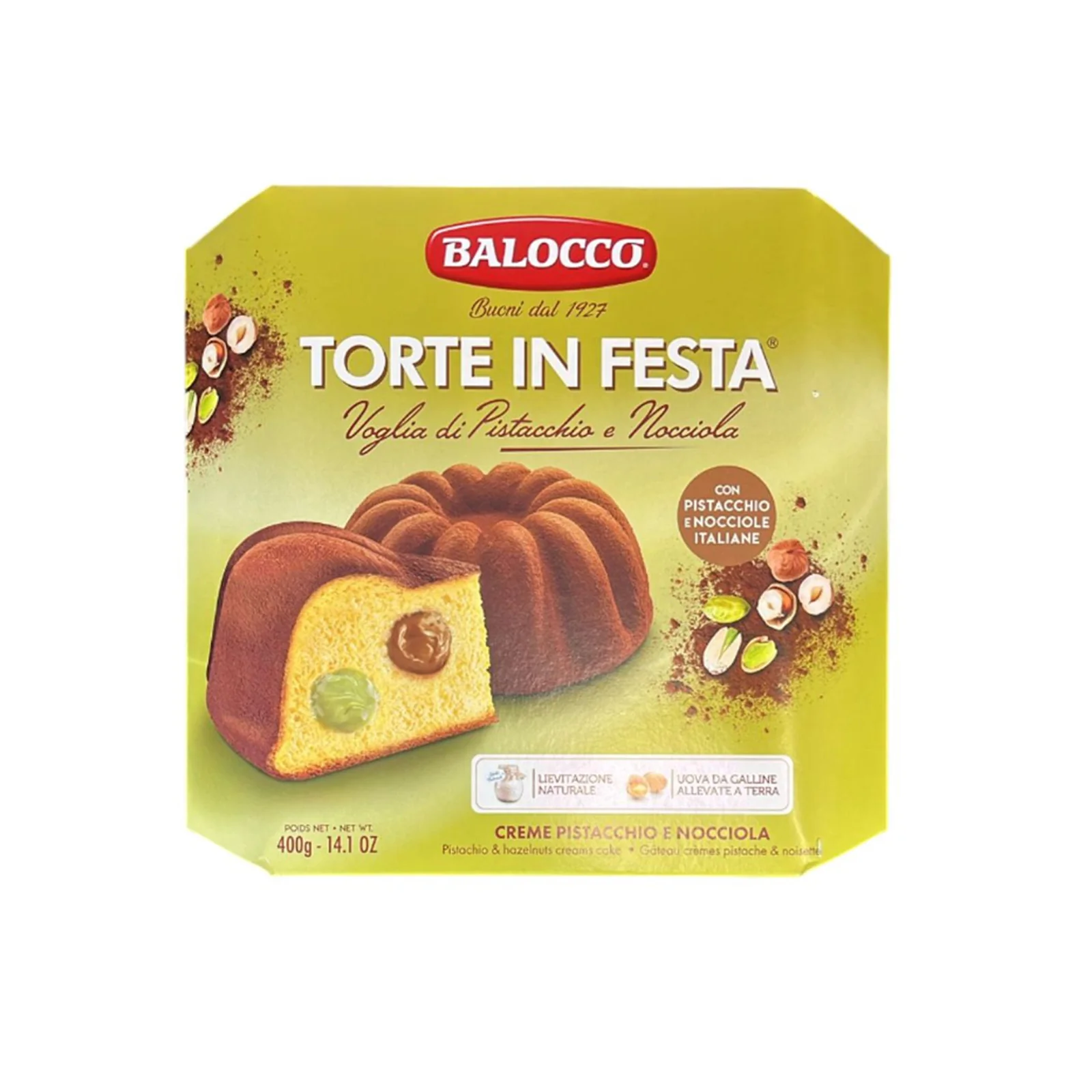 Balocco Torta Pistachio+hazelnut 400g