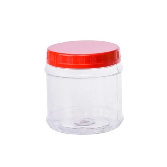 M-Pet Jar Round 700ml Red - Ltpet700rdr