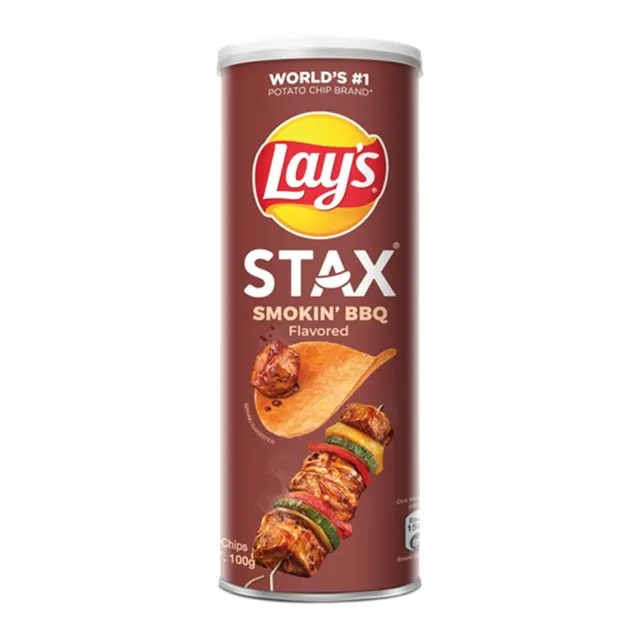 Lays Stax Smokin Bbq 100g