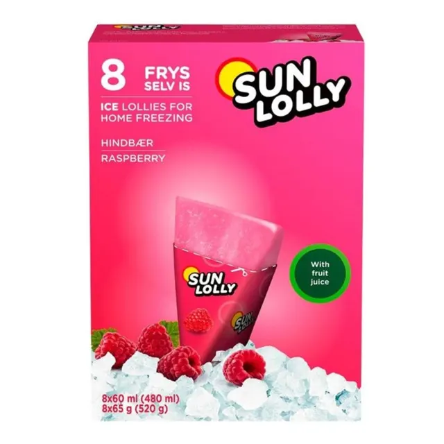 Sun Lolly Raspberry 60mlx8