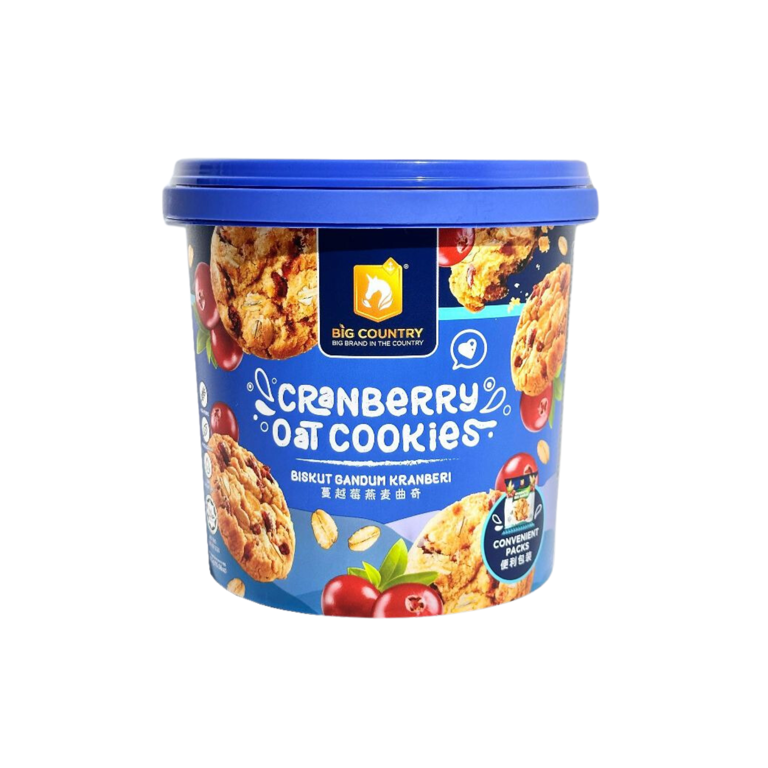 Big Country Cranberry Oat Cookies 300g