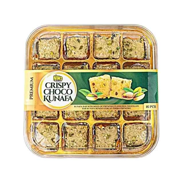Nims Crispy Choco Kunafa+pistachio 16PCS