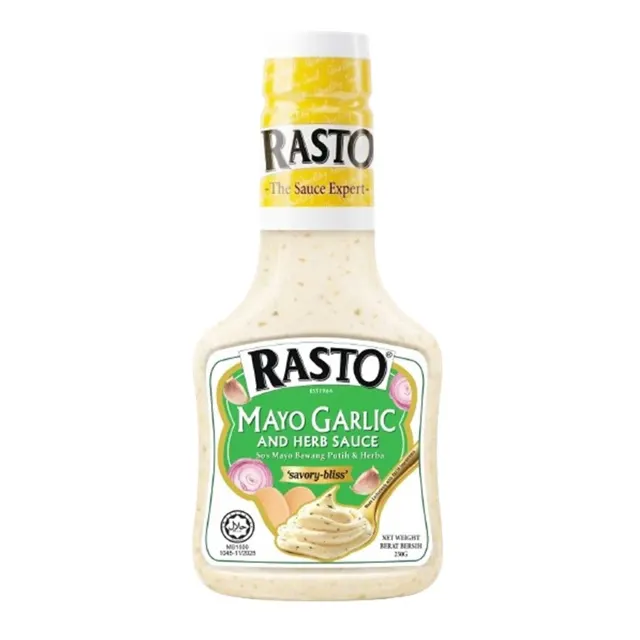 Rasto Mayo Garlic And Herb Sauce 250g
