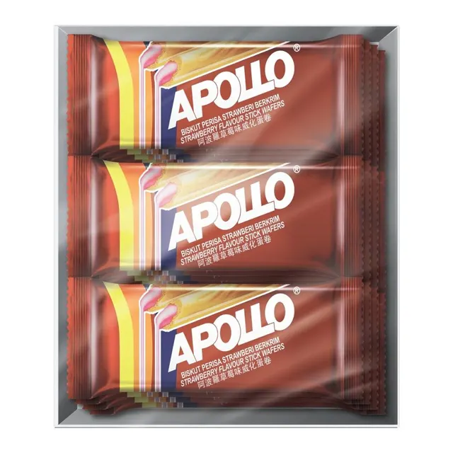 Apollo Strawberry Stick Wafer 3×16g