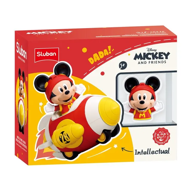 Mickey Assembly Friction Rocket 8PCS
