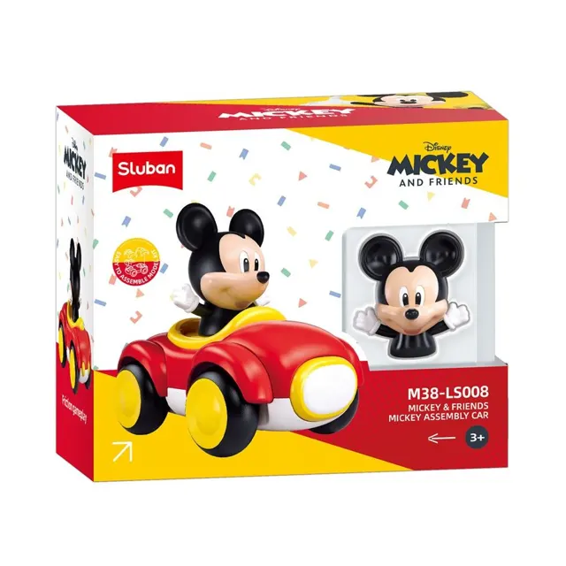 Mickey Assembly Friction Car 7PCS