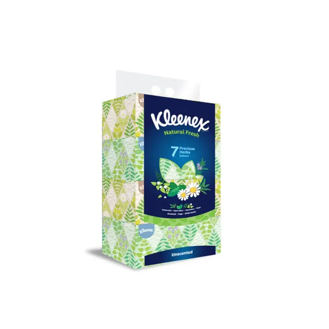 Kleenex Skincare Facial Tissue Cloth 2in1 50×3