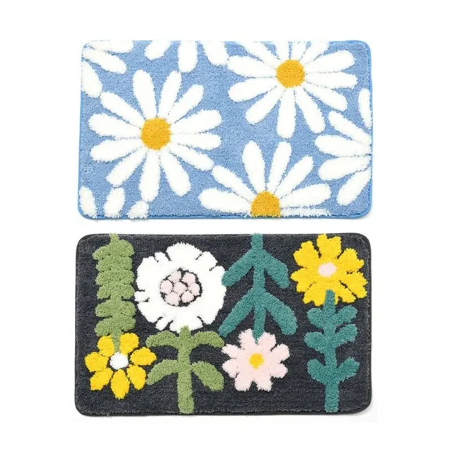 Floral Floor Mat 40cmx60cm (random Design)