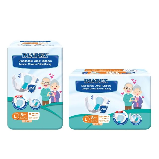 Diapex Adult Diapers Basic Tape L8