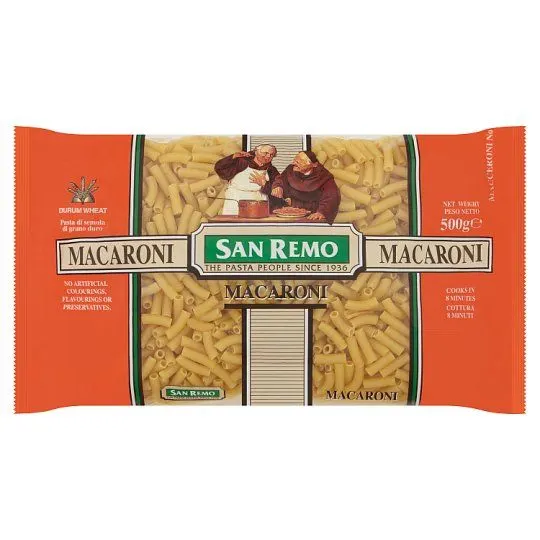 San Remo No 38 Macaroni 500g