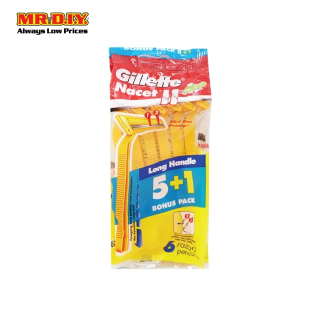 Gillette Super Nacet Plus 6 Disposable Razors