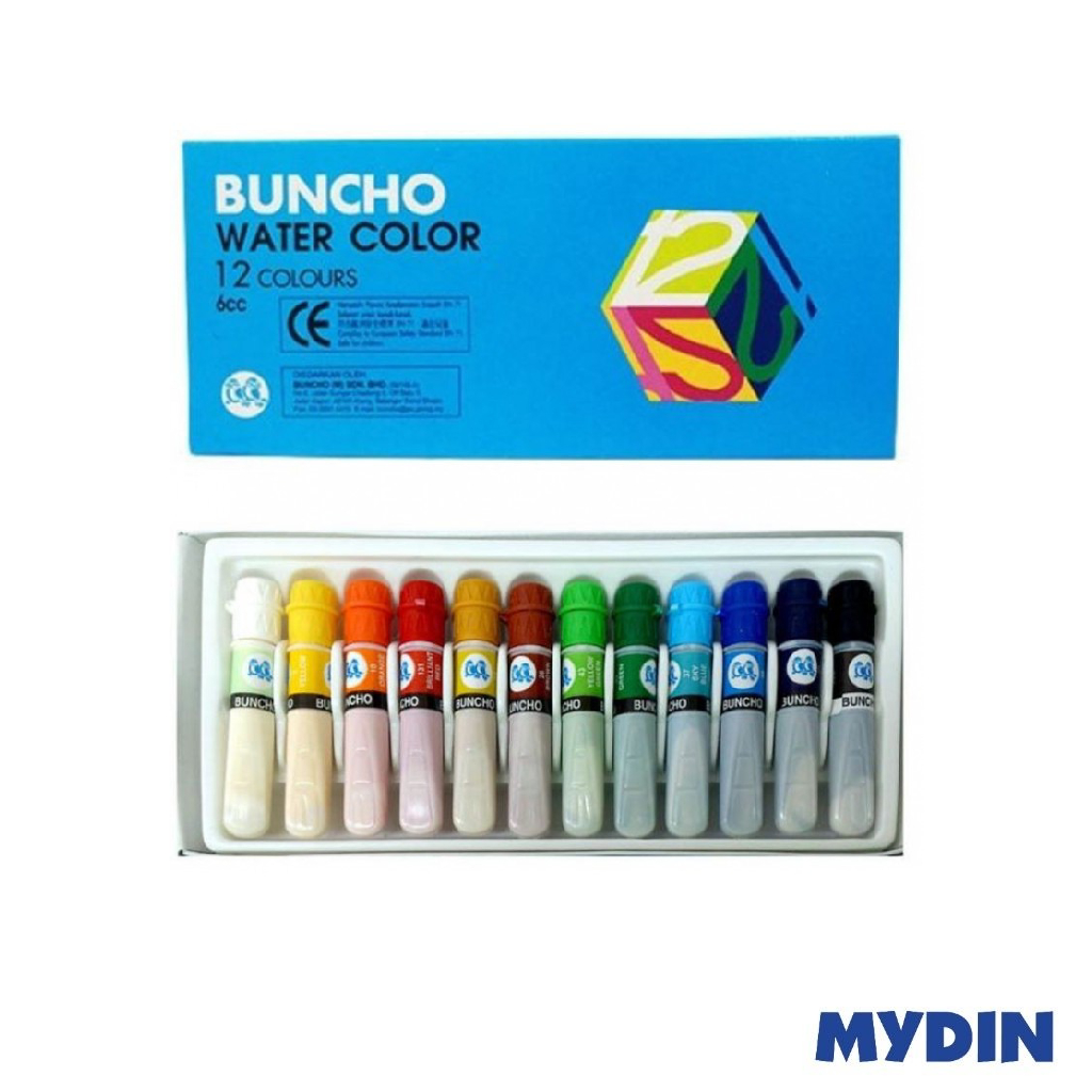 Buncho Water Col 6cc-12col 6cc