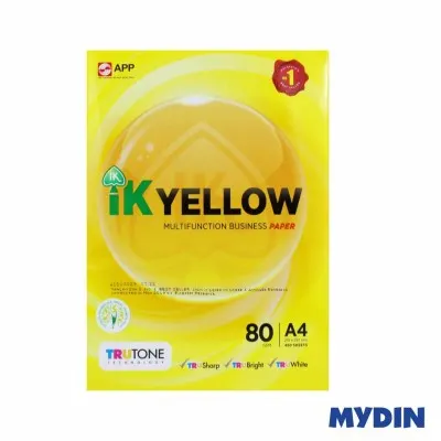 Ik Ylw Copier Paper A4 80g 450S