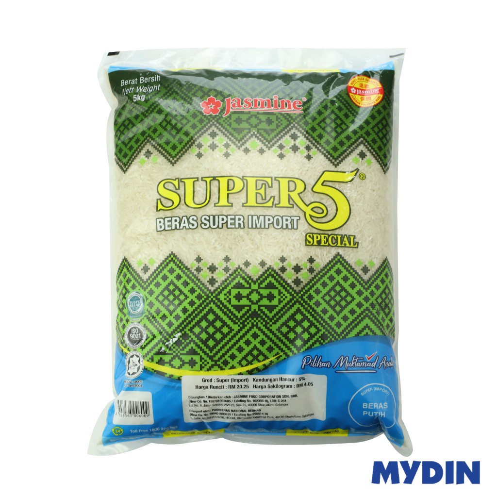 Jasmine Spr 5 Import Rice 5kg