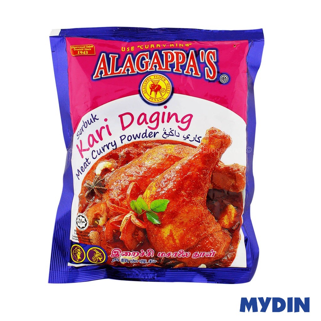 Alagappas Curry Pwd 200g Meat